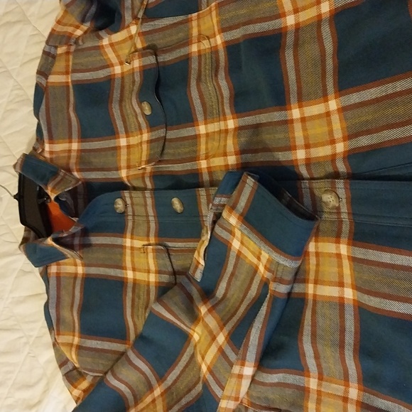 Eddie Bauer flannel lined shirt/jacket, XL - Picture 2 of 12